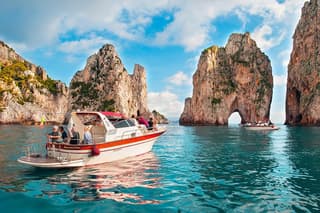 Small Group Capri Boat Tour from Sorrento with Swim Stops
