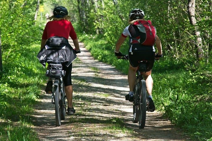 Mountain biking in the forest — photo 1 of 4