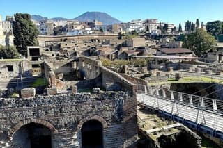 the splendour of Herculaneum ruins