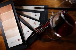 Wine painting class