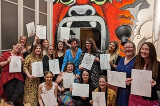 Drink & Draw with Gorgeous Nude Male Model in Rome