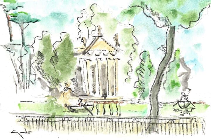 Private Watercolor Tour to Villa Borghese Rome with Guido — photo 1 of 40