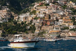 Sorrento to Positano & Amalfi private boat tour on a 28FT Gozzo