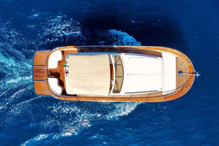 Luxury private boat tour to Capri and Blue Grotto on Gozzo 32 ft — photo 1 of 17