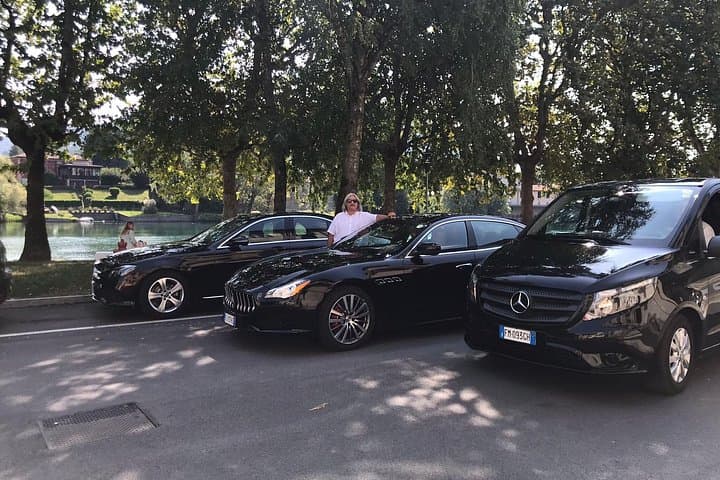 Milan Malpensa airport transfer to Como City Transfer sedan car — photo 1 of 6