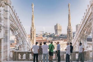 Milan: Entrance to the Duomo Terraces and Dinner