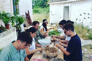 Family Cooking Activity in Noto Italy