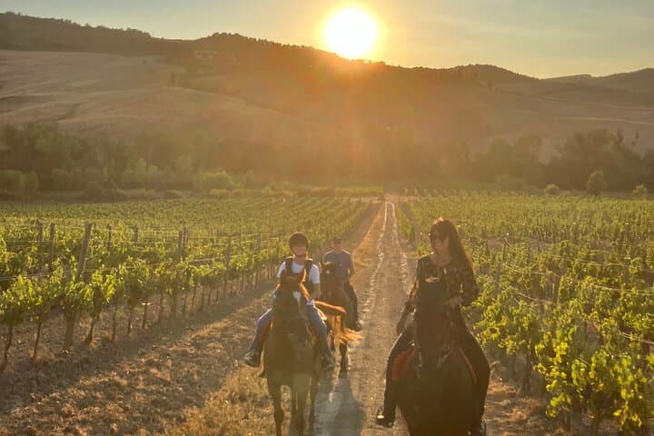 Horseback riding in the hills of Montepulciano in Tuscany — photo 1 of 6