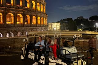 Rome Private Night Golf Cart Tour With Gelato Stop