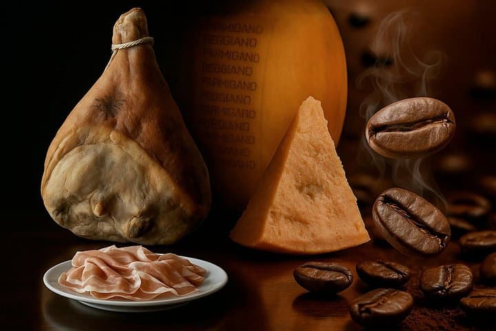 Parma: Parmigiano Reggiano, Parma Ham, artisan coffe roastery — photo 1 of 9