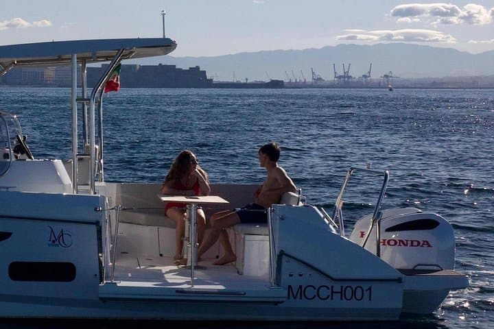 Sunset aperitif in the Gulf of Naples on Beneteau Flyer 9 — photo 1 of 3