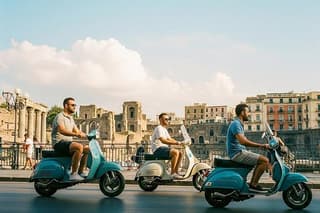 Private tour in vintage Vespa of the Phlegraean Fields