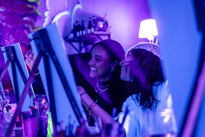 Tipsy Neon Paint And Sip Night in Rome — photo 1 of 8
