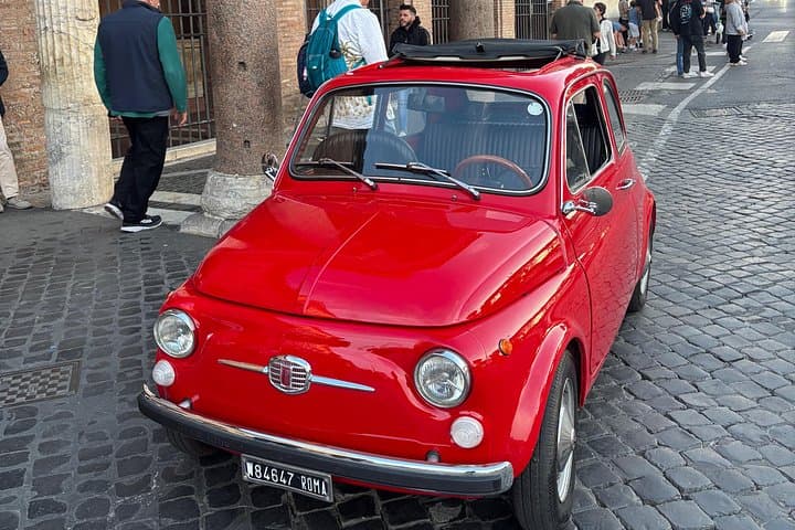 Rome private vintage fiat 500 tour with hotel pick up — photo 1 of 14