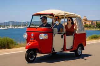 Olbia : Private Romantic Tuk-Tuk Tour + Pickup Included