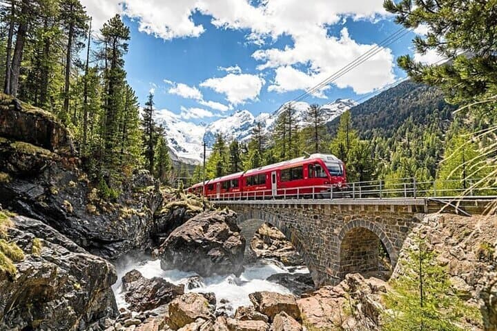 Swiss Alps Bernina Train & St. Moritz Day Tour from Milan — photo 1 of 11