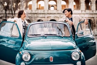 Rome Vintage Fiat 500 Ride with Professional Photoshoot