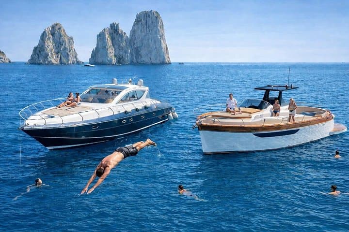 Private Exclusive Boat Capri Tour and City with Aperitif and swim — photo 1 of 36