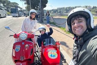 Vespa Sidecar Tour Coppedè District and Hidden Rome Experience