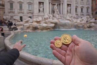 Trevi Fountain Coin Ritual Basin Access Ticket & Imperial Coins