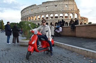 The Vespa tour in Rome