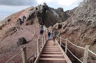 Vesuvius : Skip-the-line tickets with round trip transport