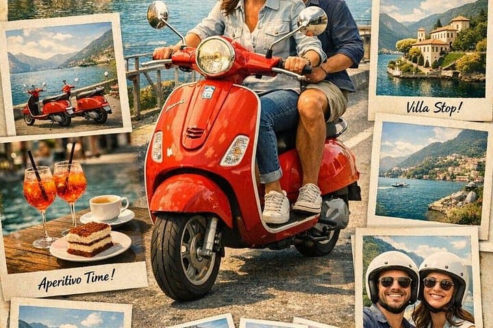 Lake Como Vespa Tour with Villa Carlotta Entry and Polaroid — photo 1 of 6
