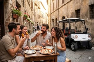 Rome by Golf Cart: Private Street Food Experience & Local Secrets