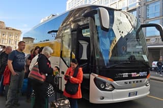 Fiumicino Airport FCO Bus to Rome Vatican and Termini Stops