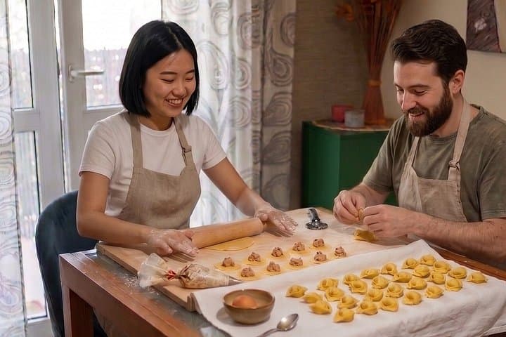 Small-Group Bologna Fresh Pasta Home Cooking Class with wine — photo 1 of 8
