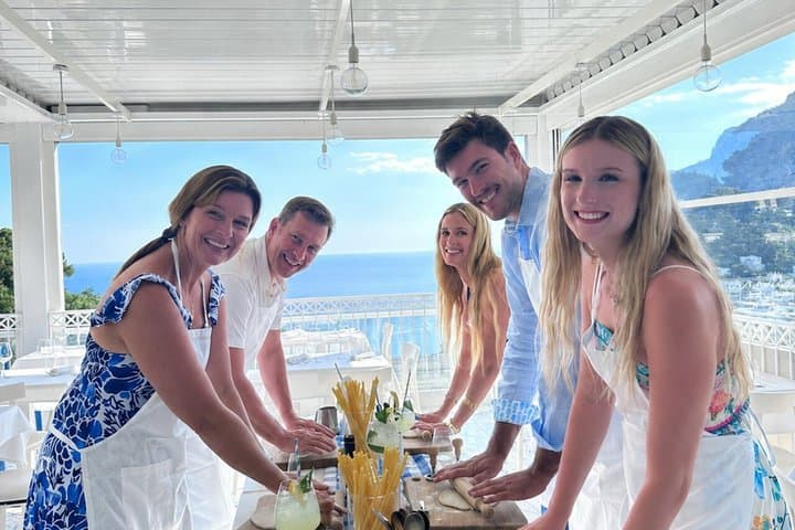 Small Group Capri Pasta Making Class, Tiramisù, Wine and Sea View — photo 1 of 18