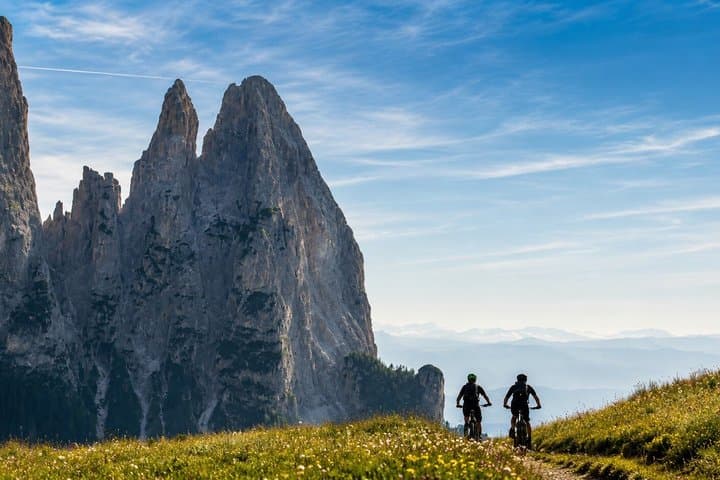 Alpe di Siusi eBike tour to the Seiser Alm mountain hut — photo 1 of 6