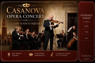 Casanova Opera Concert in San Marco Square Ticket
