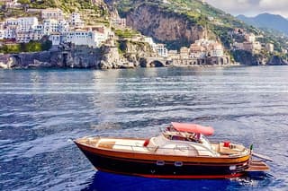 From Amalfi Private 12m Boat Tour of the Amalfi Coast