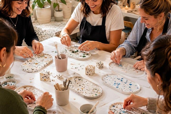 Create a Terrazzo Tray in Milan with Drinks and Snacks — photo 1 of 5