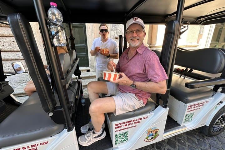 Private Rome Golf Cart Tour with FREE Pasta OR Maritozzo Tasting — photo 1 of 25
