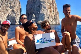 Small group excursion to Capri Faraglioni and sea caves