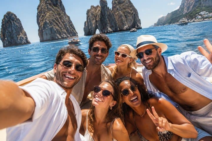 Scenic Capri Boat Tour: Sea Caves, Swimming, Snack and Limoncello — photo 1 of 20