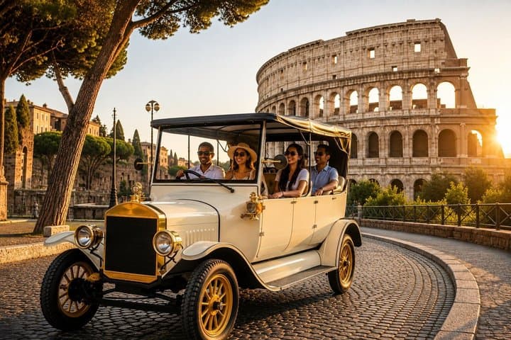 Rome Tour by Vintage Car with Prosecco — photo 1 of 8