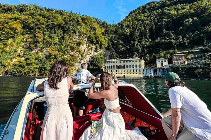 Lake Como Private Tour Vintage Boat Nesso Waterfall and Bridge — photo 1 of 24