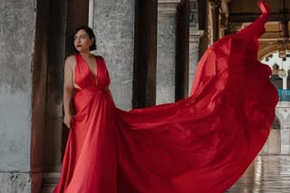 Venice: Flying Dress Photoshoot