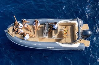 Hen Party in Rib Party in the Gulf of Naples