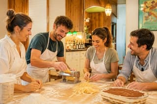 Pasta and Tiramisu Cooking Class with Michelin experienced Chef