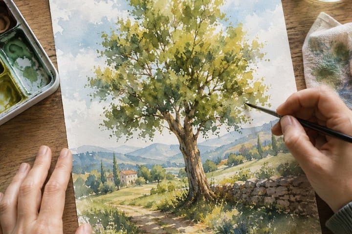 Watercolour Painting Class in Padenghe sul Garda — photo 1 of 11