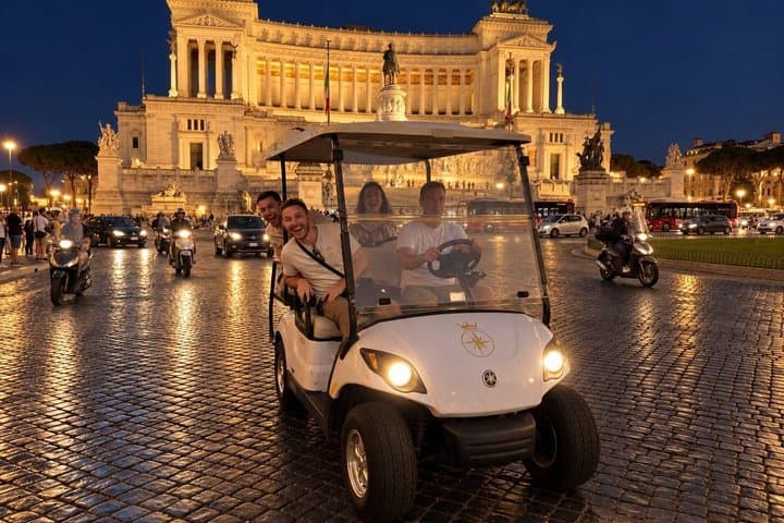 Rome at Night in Private Golf Cart Tour with Pick-up and Return — photo 1 of 6
