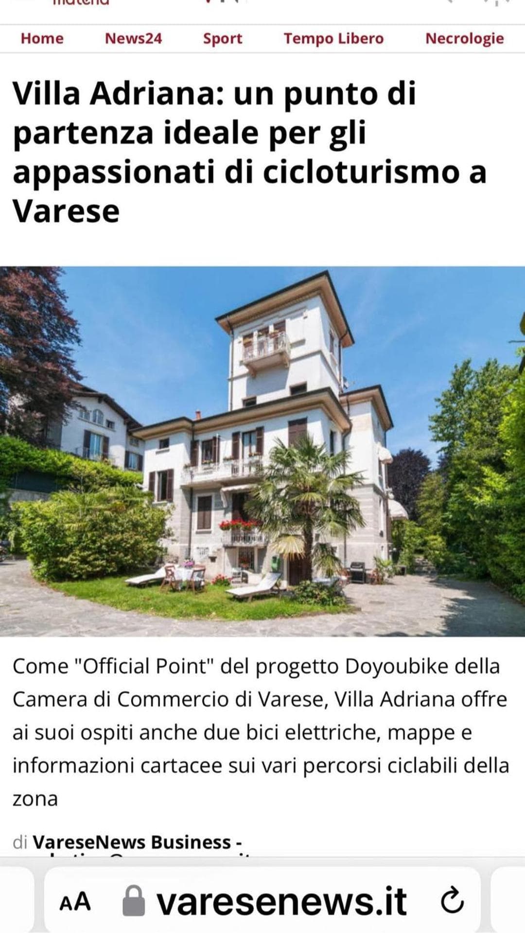 B&B VILLA ADRIANA Varese - camere e appartamenti — photo 1 of 1