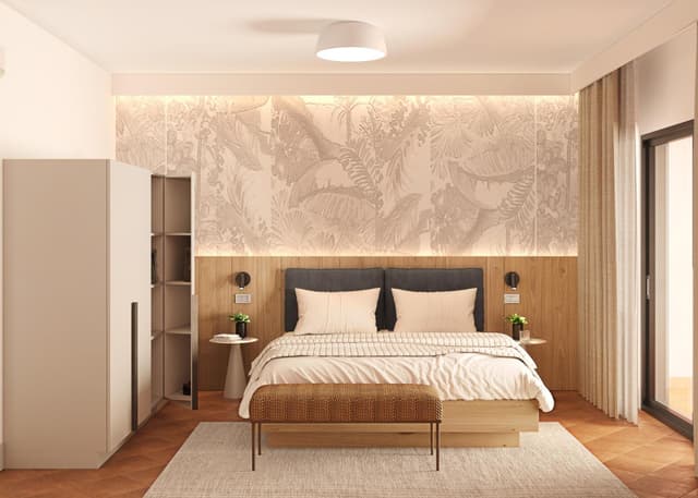 One-Bedroom Apartment with Balcony/Terrace and Lake View