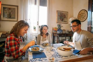 Lunch or dinner and cooking demo at a local home in Pienza