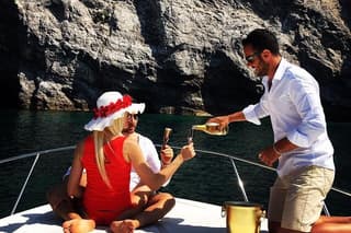 Private full day tour by boat along Positano and Amalfi