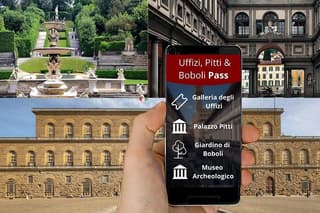 Uffizi Combined Ticket:UFFIZI, PITTI, BOBOLI & digital audioguide